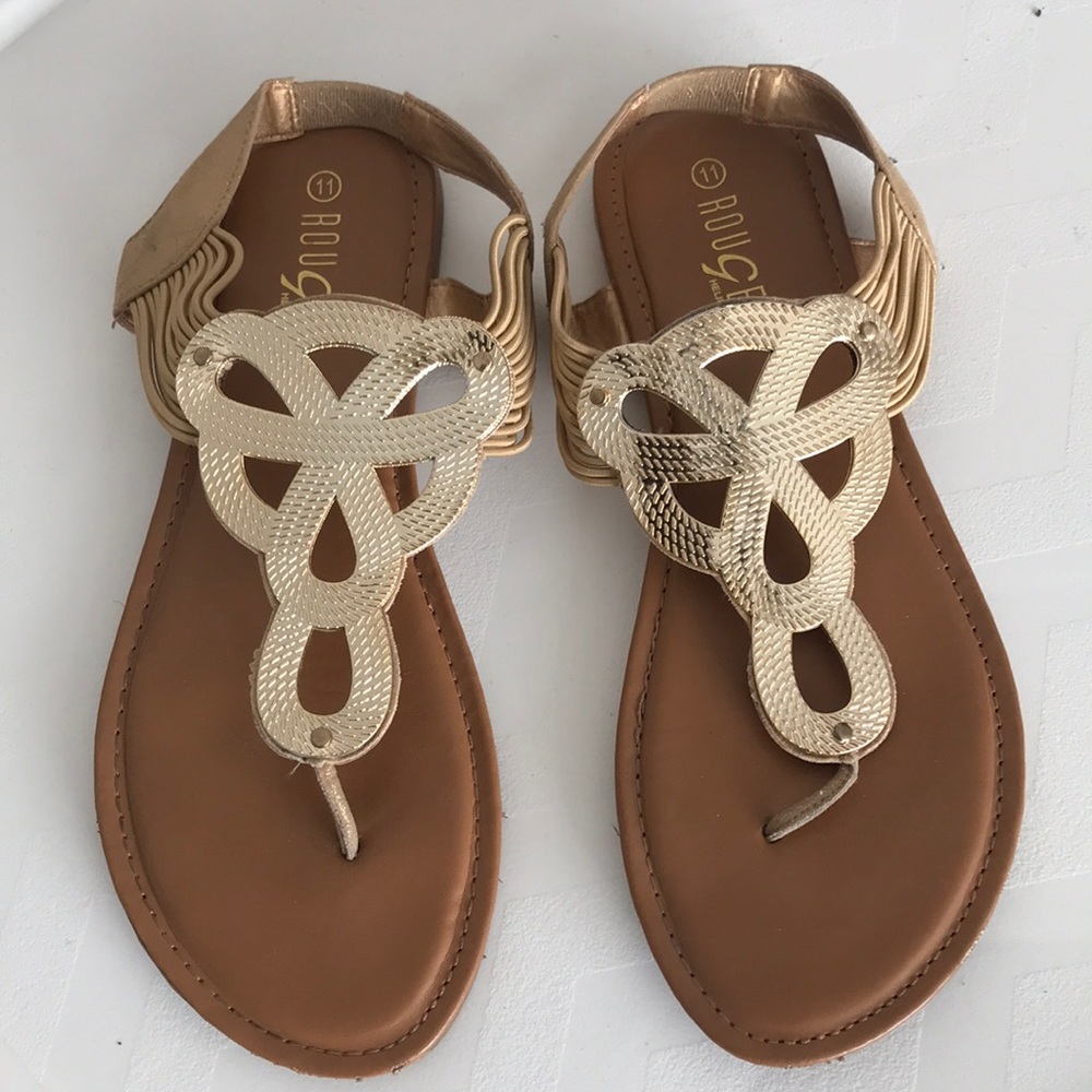 Sandals with Gold detail
